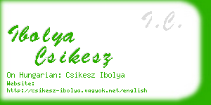 ibolya csikesz business card